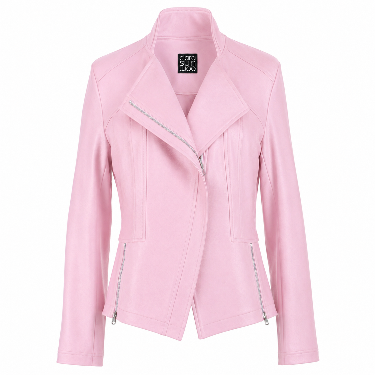 Liquid Leather™ Signature Jacket - Pink | Clara Sunwoo