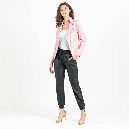 Liquid Leather™ Signature Jacket - Pink | Clara Sunwoo
