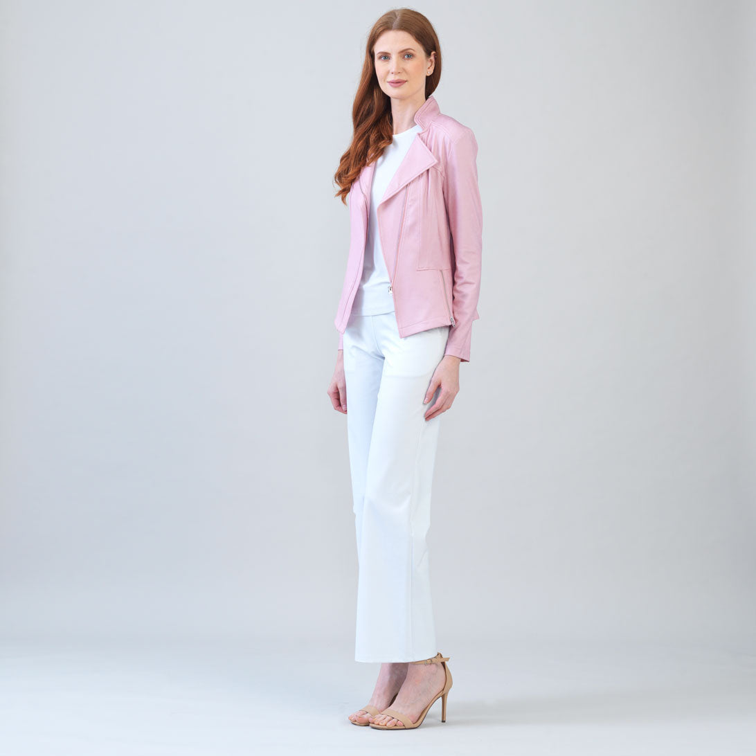 Liquid Leather™ Signature Jacket - Pink | Clara Sunwoo