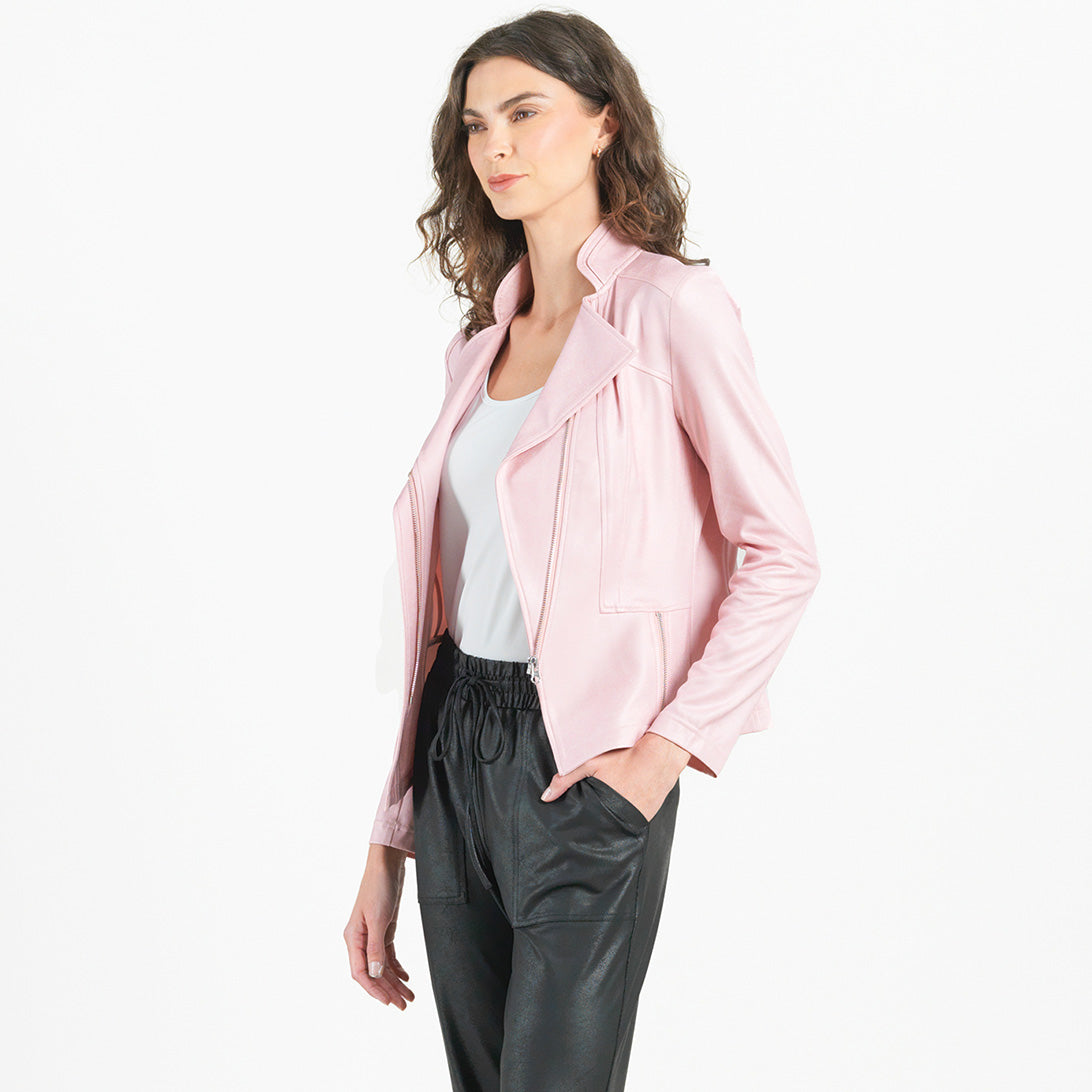 Liquid Leather™ Signature Jacket - Pink | Clara Sunwoo