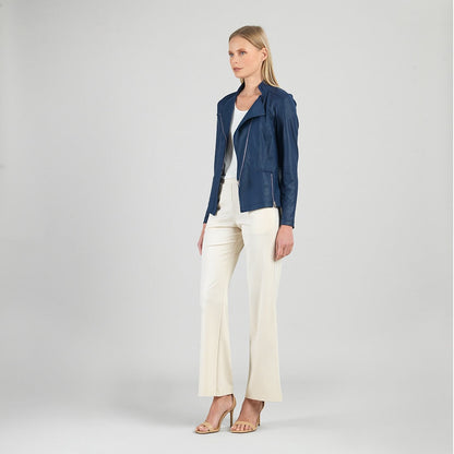 Liquid Leather™ Signature Jacket - Navy | Clara Sunwoo