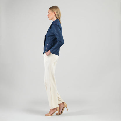 Liquid Leather™ Signature Jacket - Navy | Clara Sunwoo