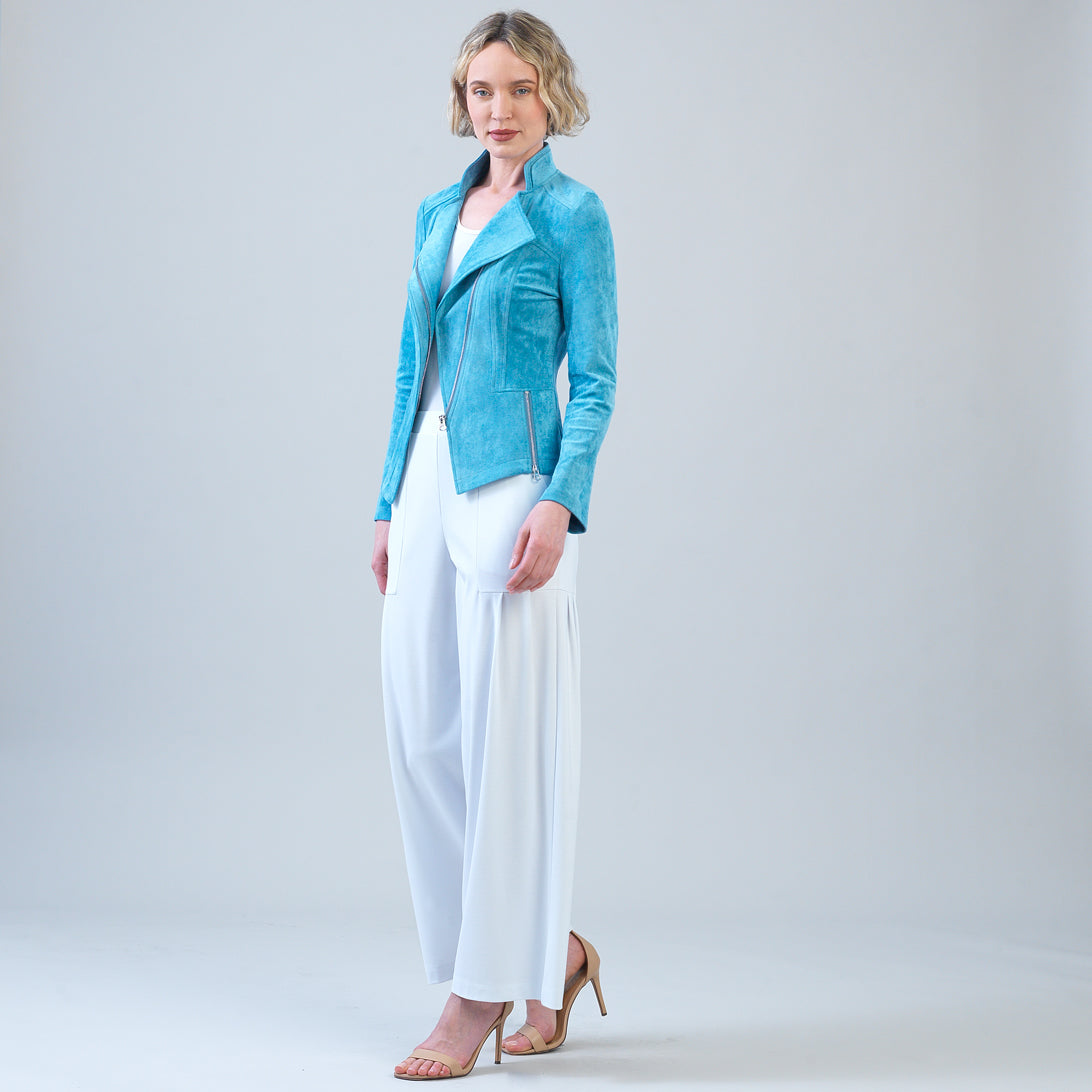 Soft Suede - Signature Jacket - Ocean | Clara Sunwoo