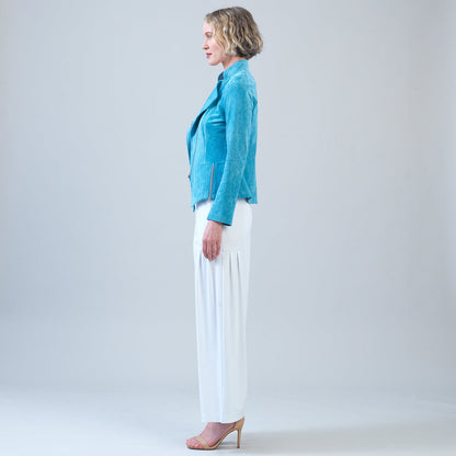 Soft Suede - Signature Jacket - Ocean | Clara Sunwoo