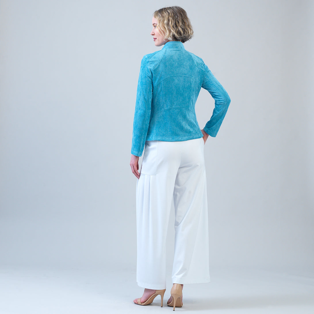 Soft Suede - Signature Jacket - Ocean | Clara Sunwoo