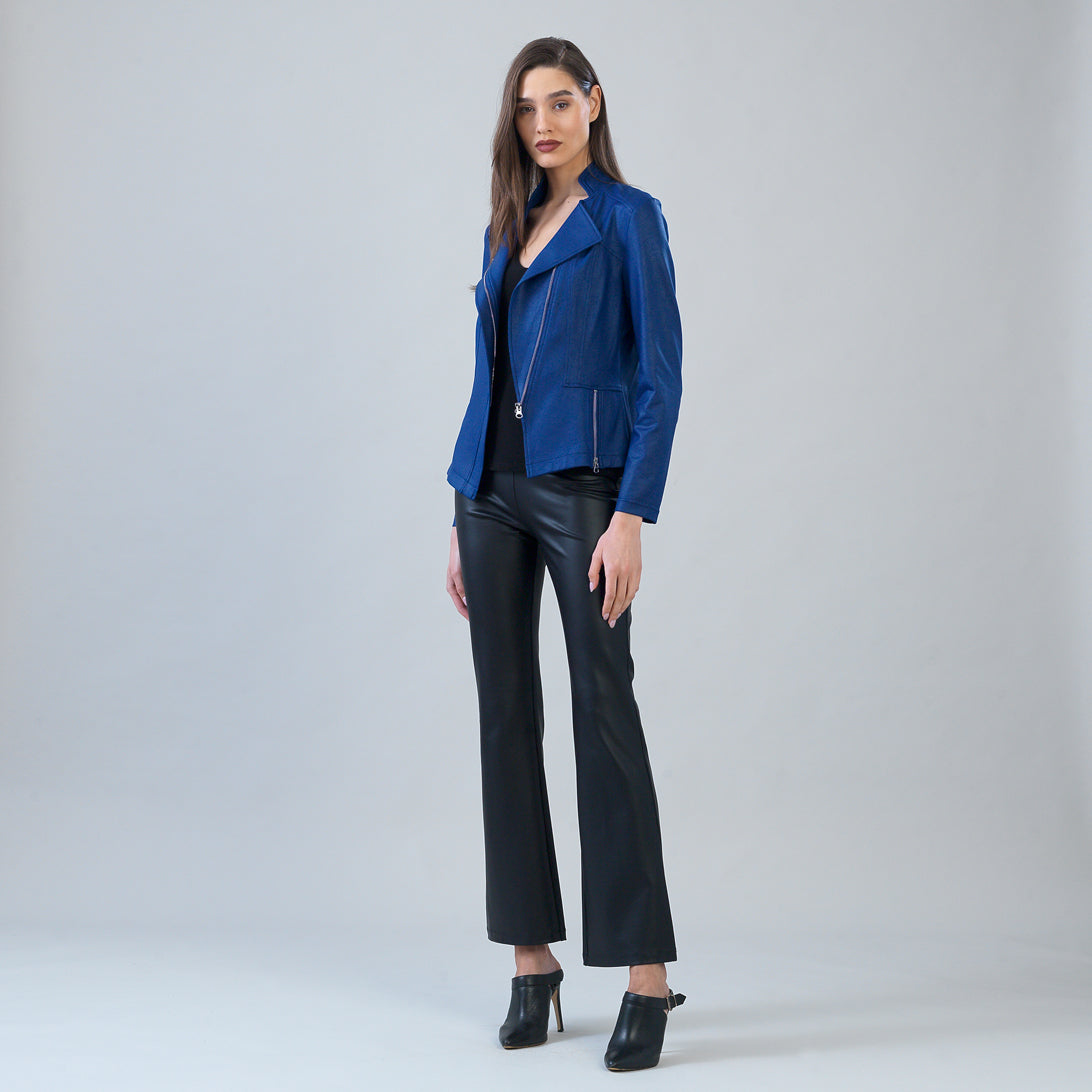 Liquid Leather™ Signature Jacket - Cobalt | Clara Sunwoo