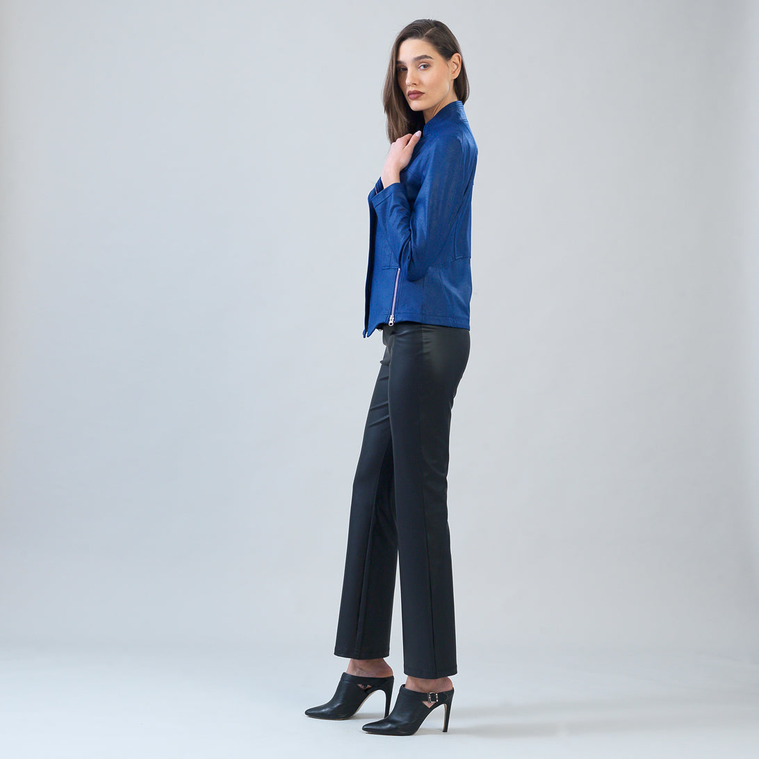 Liquid Leather™ Signature Jacket - Cobalt | Clara Sunwoo