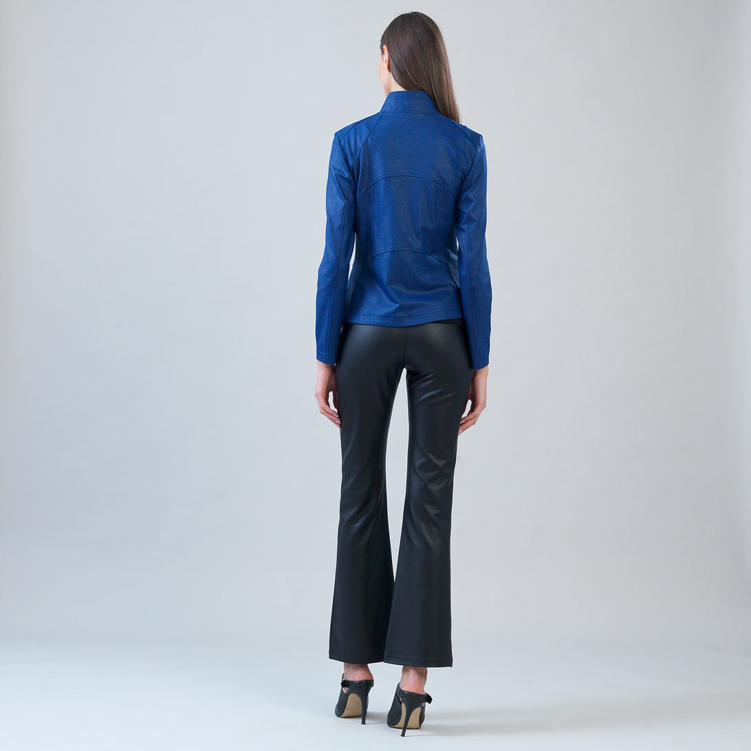 Liquid Leather™ Signature Jacket - Cobalt | Clara Sunwoo