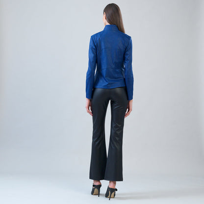 Liquid Leather™ Signature Jacket - Cobalt | Clara Sunwoo
