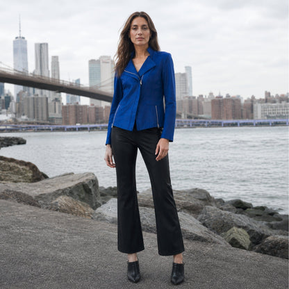 Liquid Leather™ Signature Jacket - Cobalt | Clara Sunwoo