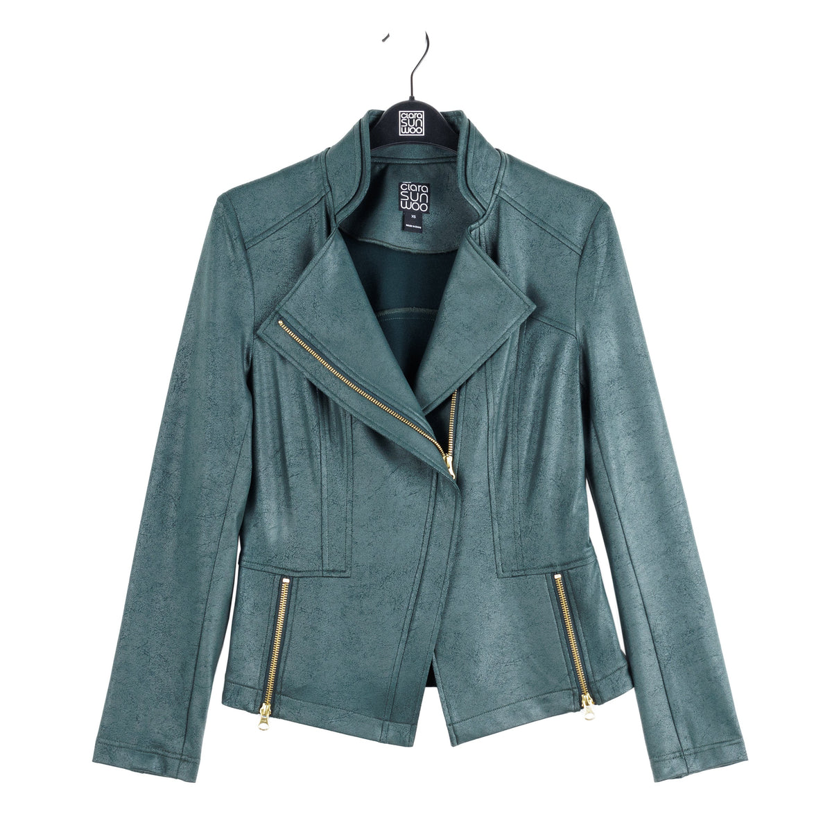 Liquid Leather™ Signature Jacket - Hunter Green | Clara Sunwoo