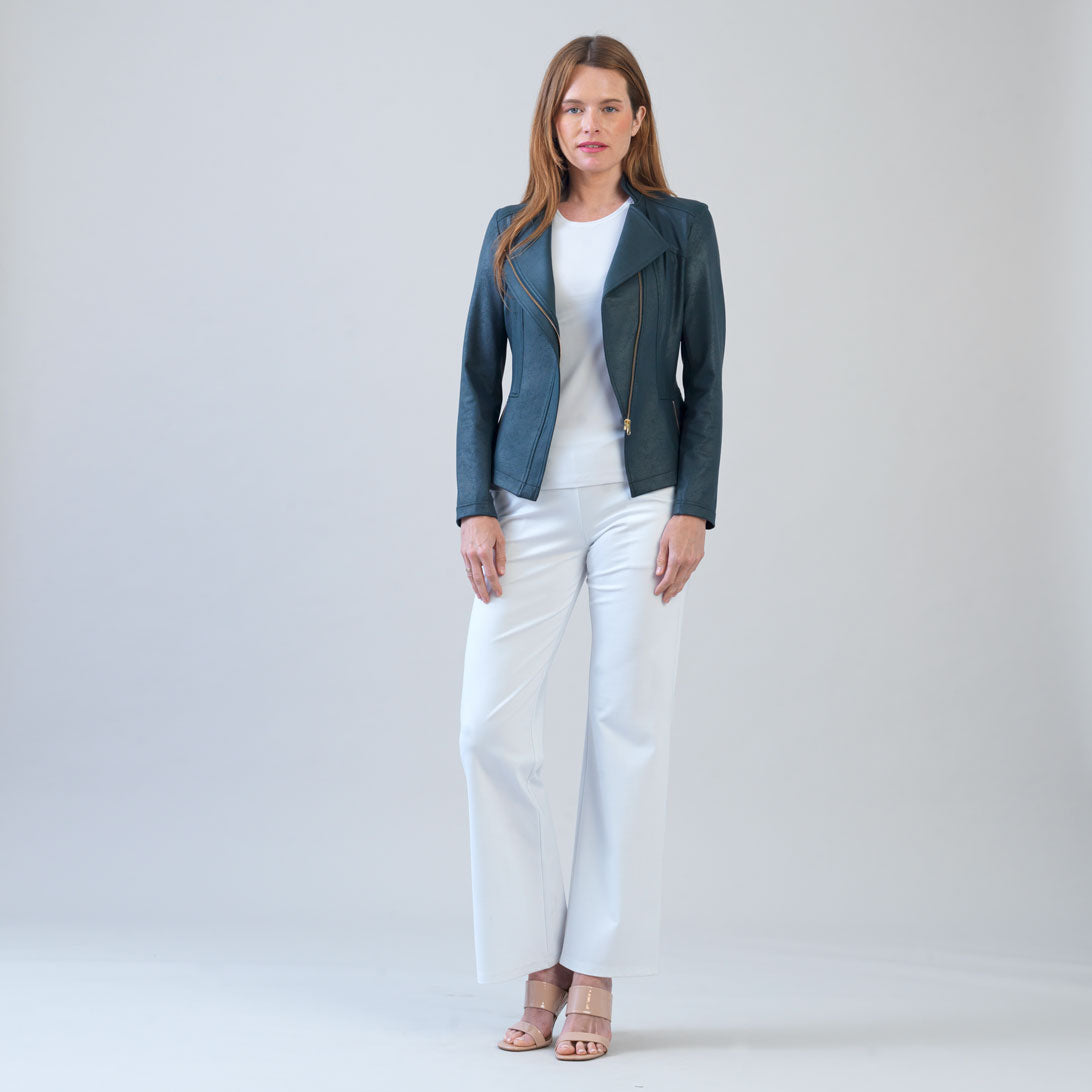 Liquid Leather™ Signature Jacket - Hunter Green | Clara Sunwoo