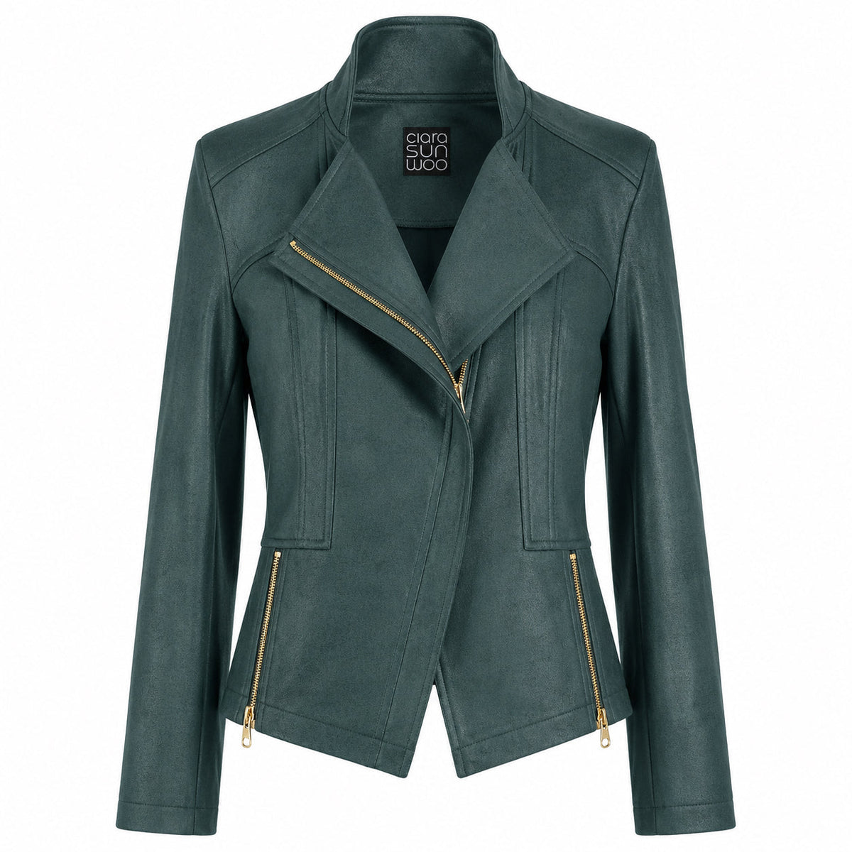 Liquid Leather™ Signature Jacket - Hunter Green | Clara Sunwoo