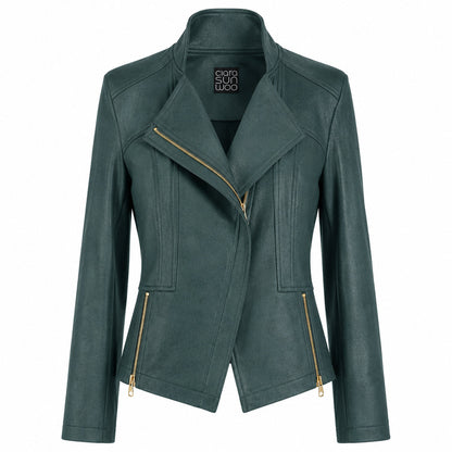 Liquid Leather™ Signature Jacket - Hunter Green | Clara Sunwoo