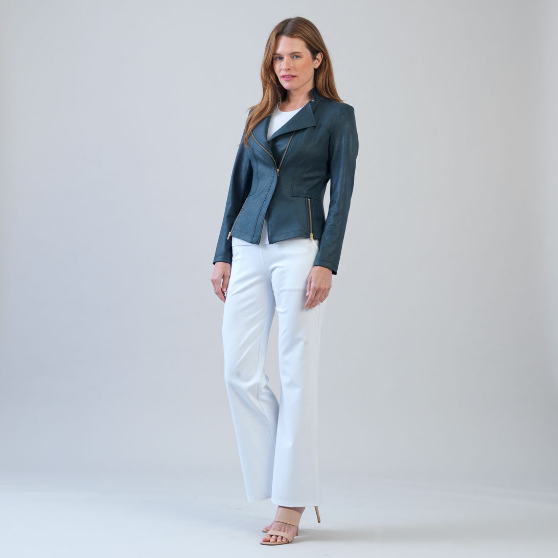 Liquid Leather™ Signature Jacket - Hunter Green | Clara Sunwoo
