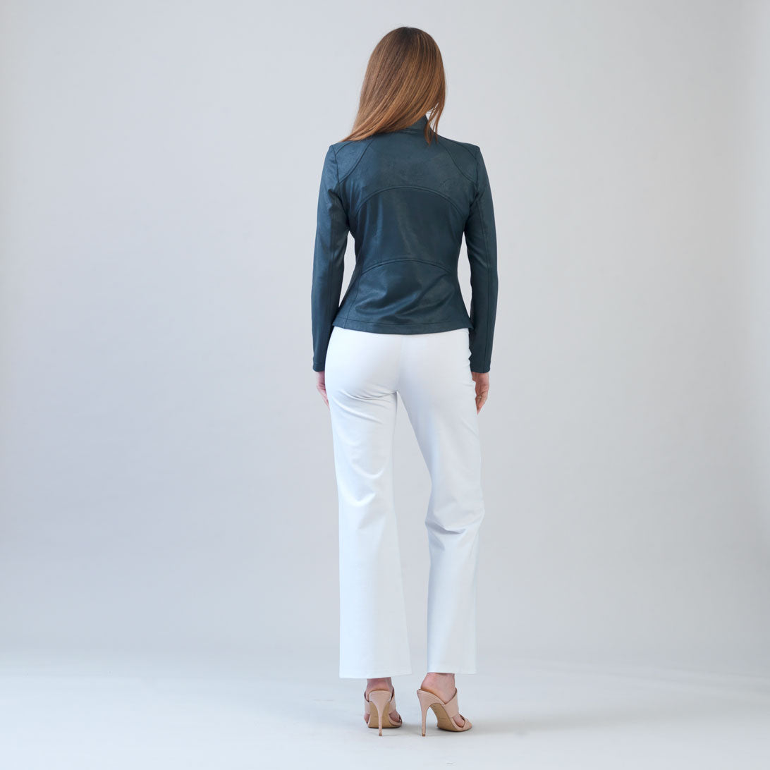 Liquid Leather™ Signature Jacket - Hunter Green | Clara Sunwoo