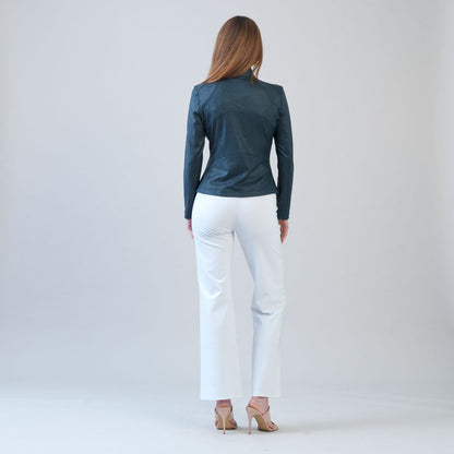 Liquid Leather™ Signature Jacket - Hunter Green | Clara Sunwoo