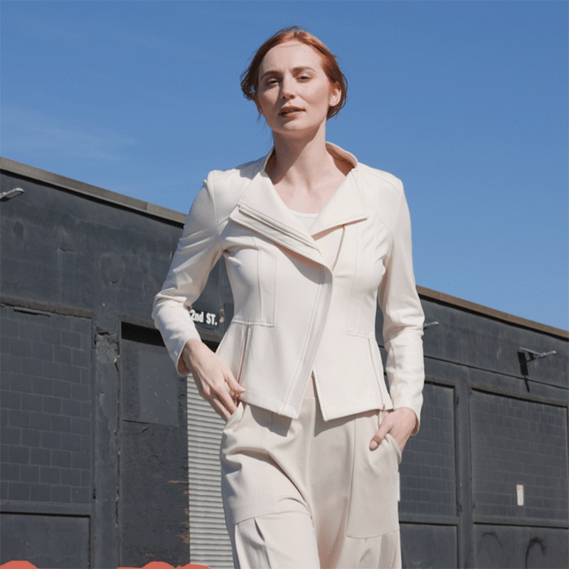 Liquid Leather™ Signature Jacket - Ivory | Clara Sunwoo