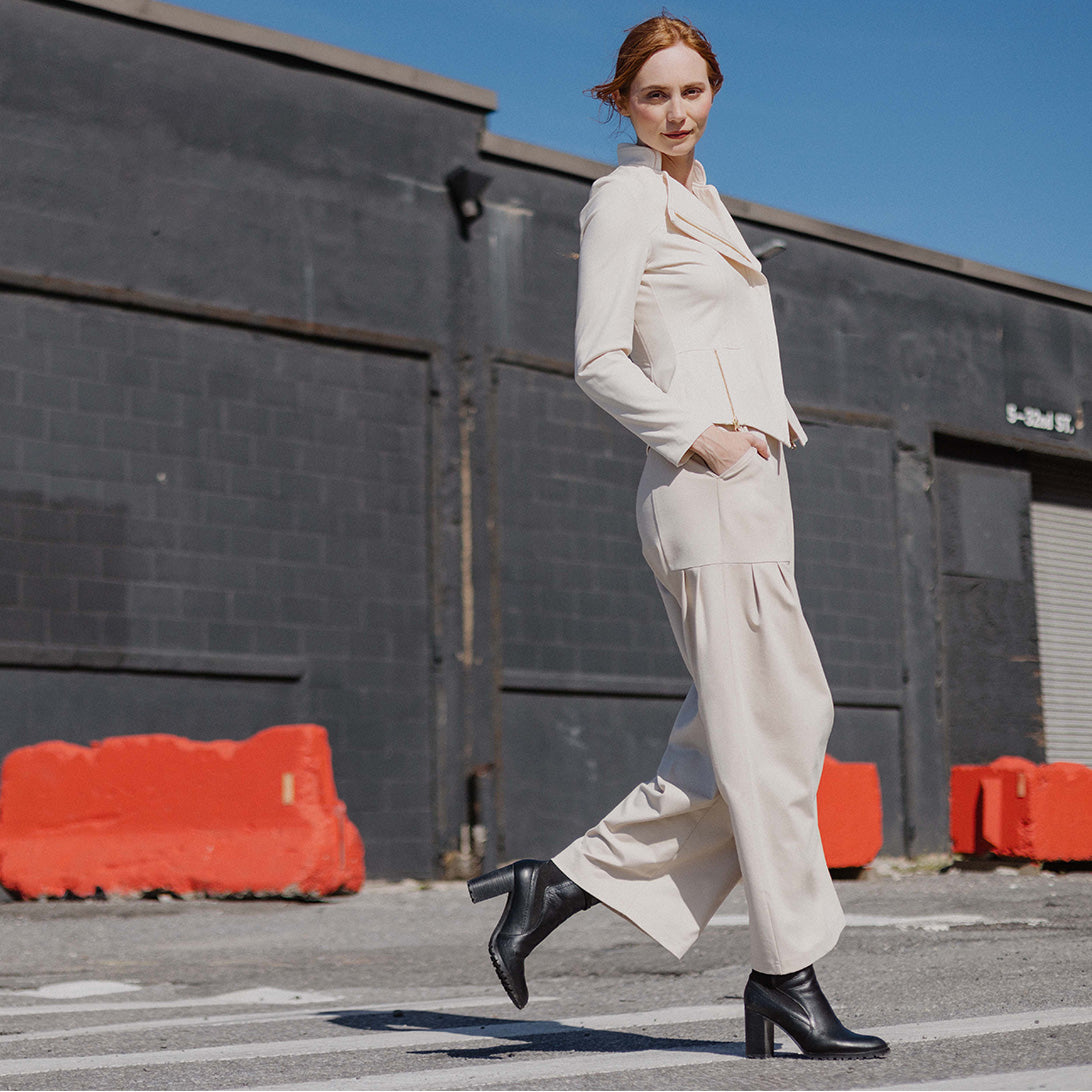 Liquid Leather™ Signature Jacket - Ivory | Clara Sunwoo