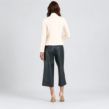 Liquid Leather™ Signature Jacket - Ivory | Clara Sunwoo