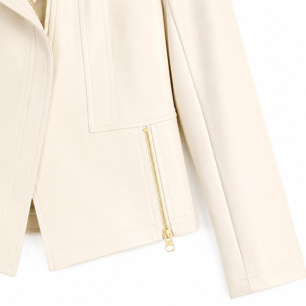 Liquid Leather™ Signature Jacket - Ivory | Clara Sunwoo