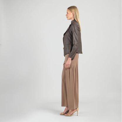 Liquid Leather™ Signature Jacket - Brown | Clara Sunwoo