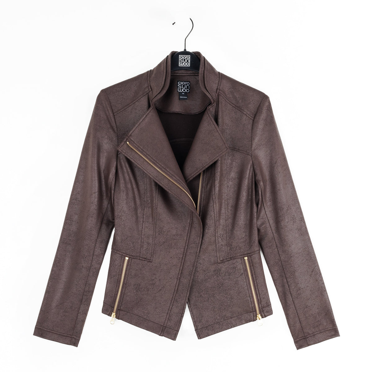 Liquid Leather™ Signature Jacket - Brown | Clara Sunwoo