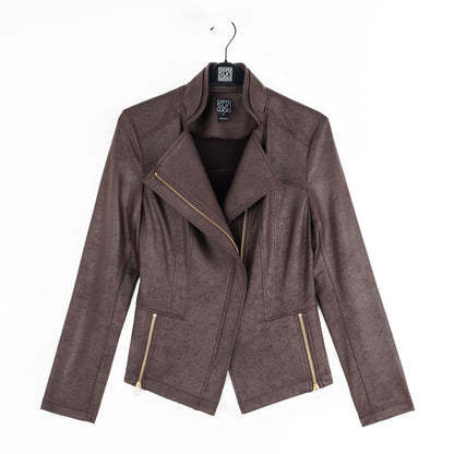 Liquid Leather™ Signature Jacket - Brown | Clara Sunwoo