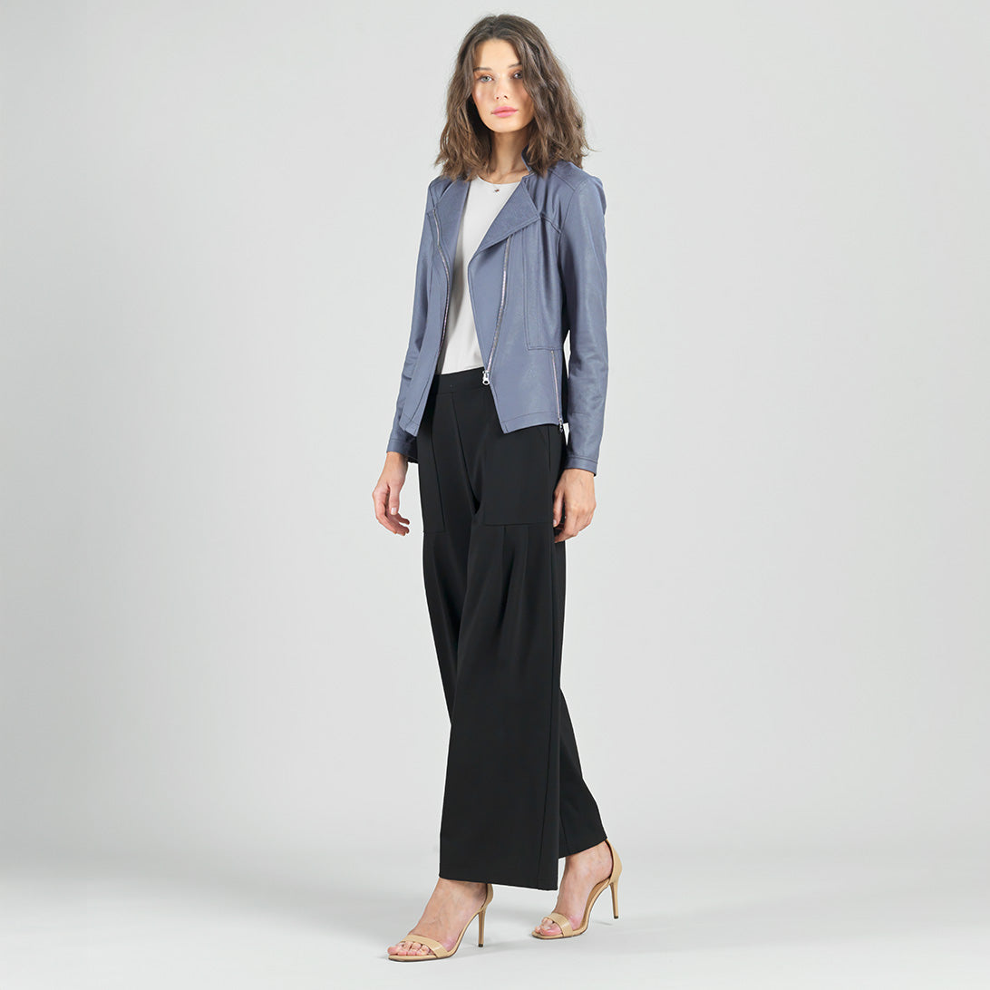 Liquid Leather™ Signature Jacket - Charcoal - Limited Sizes | Clara Sunwoo