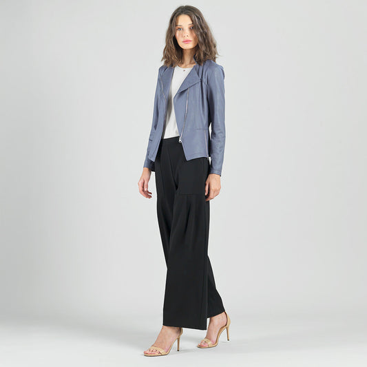 Liquid Leather™ Signature Jacket - Charcoal - Limited Sizes | Clara Sunwoo