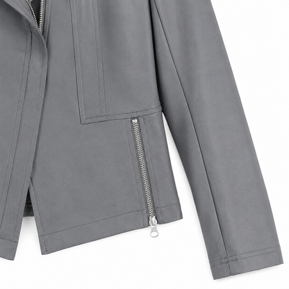 Liquid Leather™ Signature Jacket - Charcoal - Limited Sizes | Clara Sunwoo