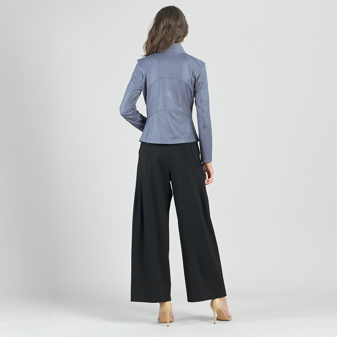 Liquid Leather™ Signature Jacket - Charcoal - Limited Sizes | Clara Sunwoo