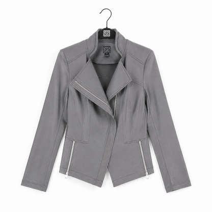 Liquid Leather™ Signature Jacket - Charcoal - Limited Sizes | Clara Sunwoo