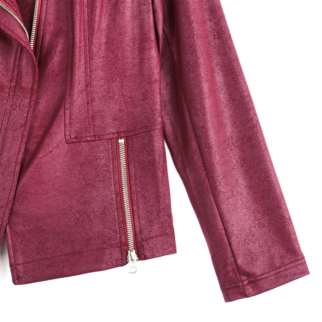 Liquid Leather™ Signature Jacket - Merlot | Clara Sunwoo
