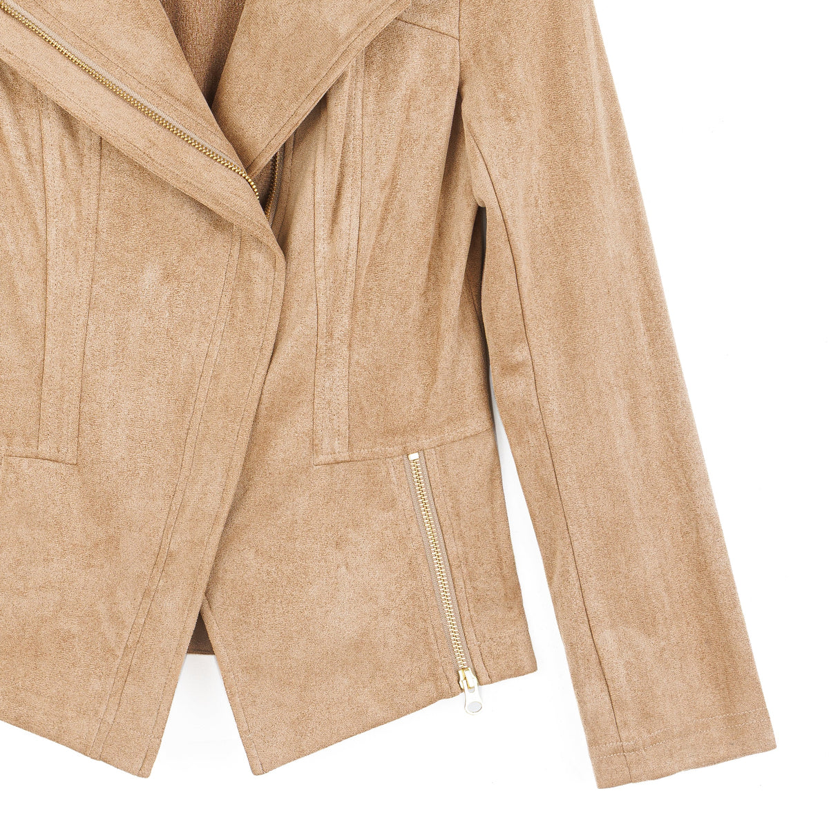 Soft Suede - Signature Jacket - Sand | Clara Sunwoo