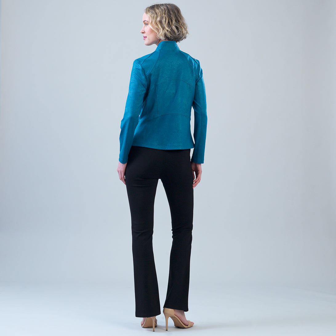 Liquid Leather™ Signature Jacket - Teal | Clara Sunwoo