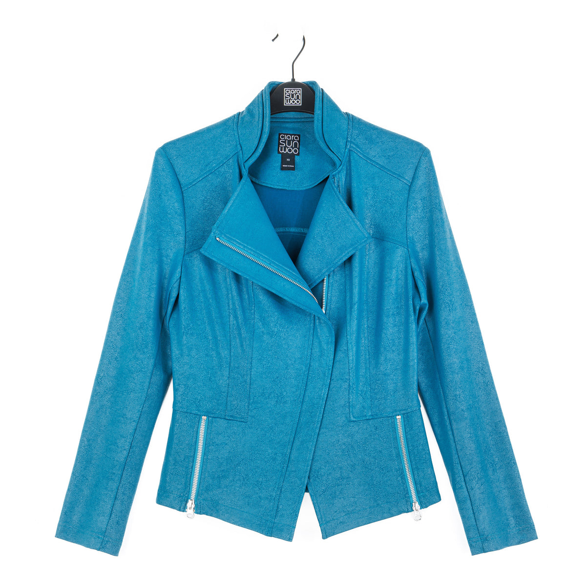 Liquid Leather™ Signature Jacket - Teal | Clara Sunwoo