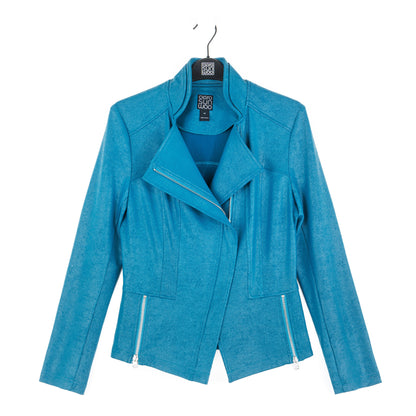 Liquid Leather™ Signature Jacket - Teal | Clara Sunwoo