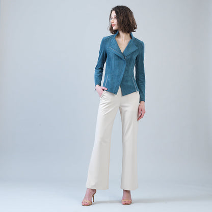 Soft Suede - Signature Jacket - Blue Moss | Clara Sunwoo