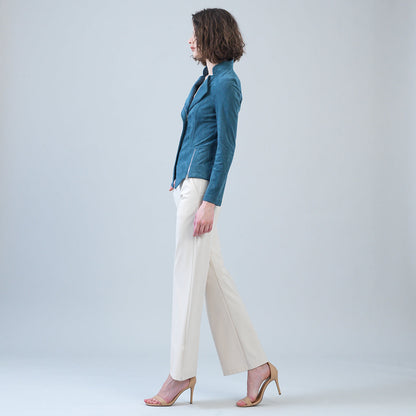 Soft Suede - Signature Jacket - Blue Moss | Clara Sunwoo