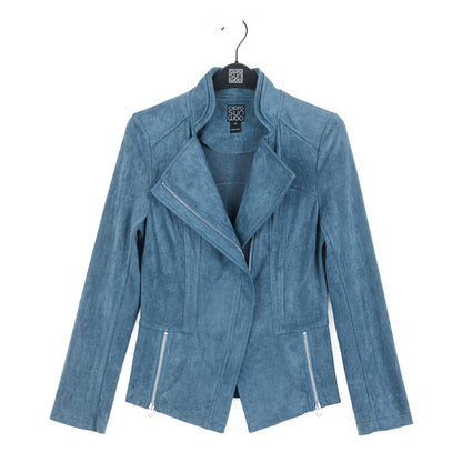 Soft Suede - Signature Jacket - Blue Moss | Clara Sunwoo