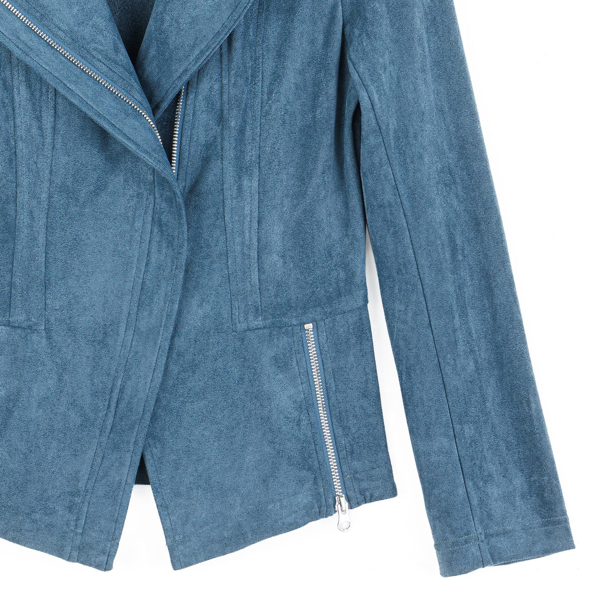 Soft Suede - Signature Jacket - Blue Moss | Clara Sunwoo