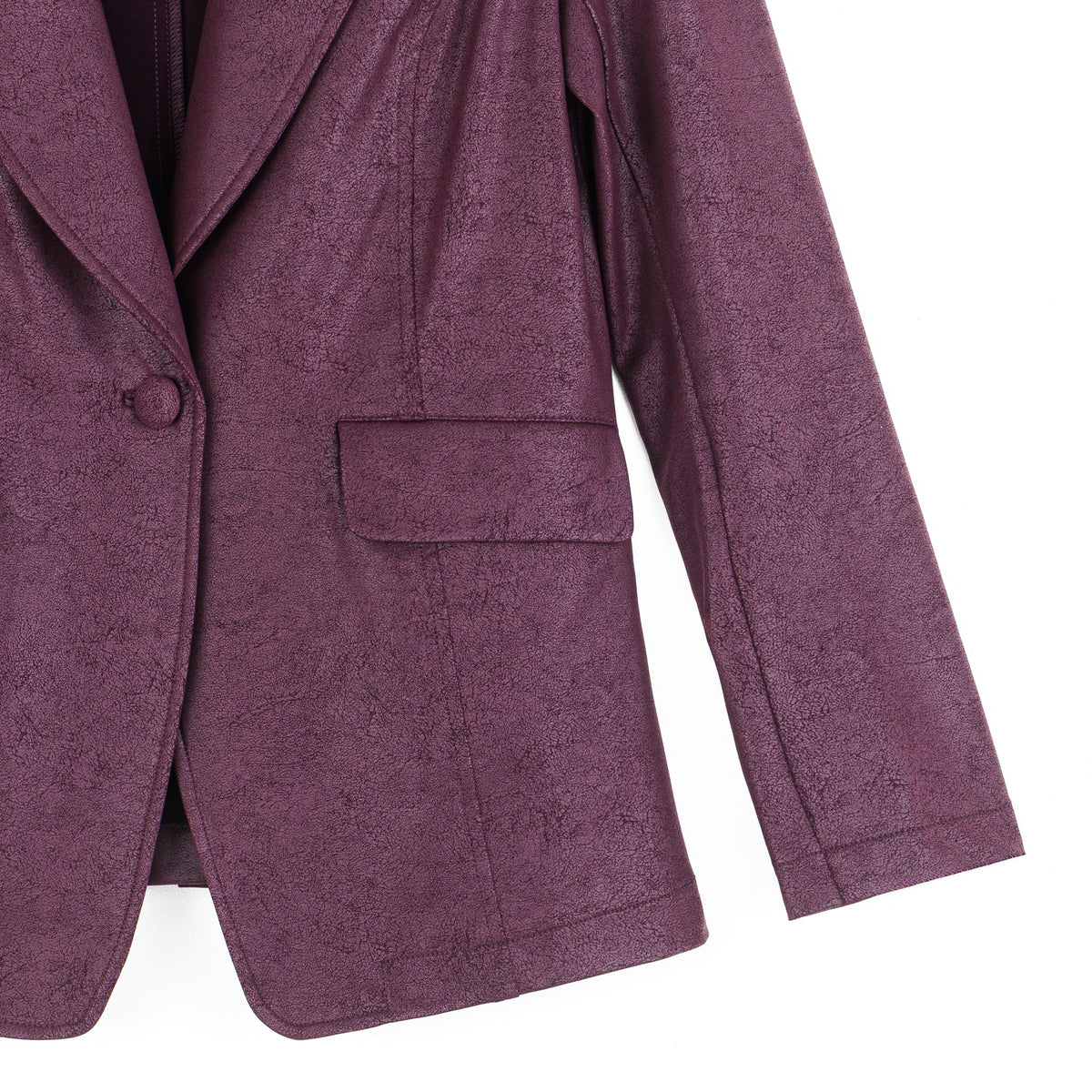 Liquid Leather™ Signature Pocket Blazer - Plum | Clara Sunwoo