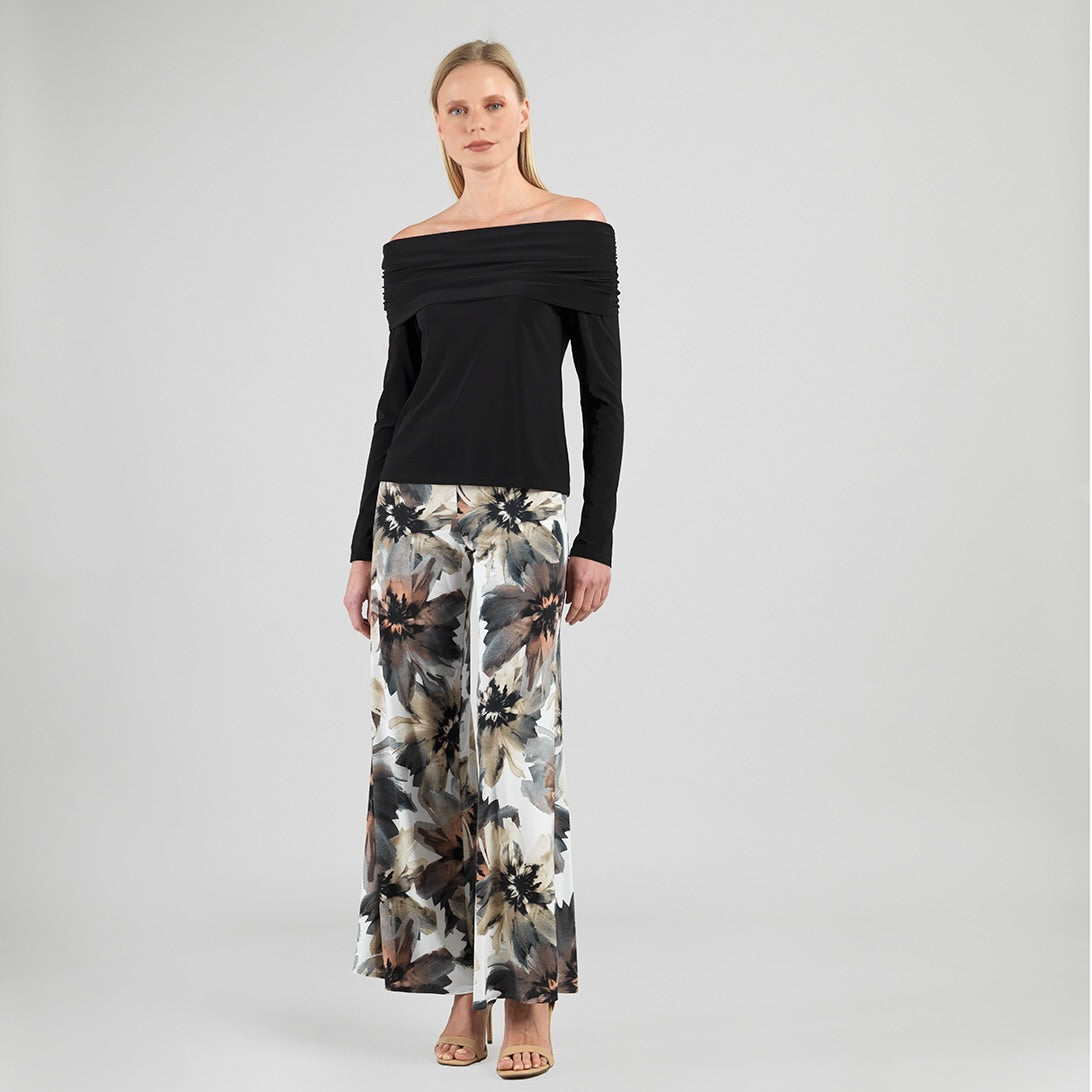 Ruched Off-Shoulder Top - Black - Final Sale | Clara Sunwoo