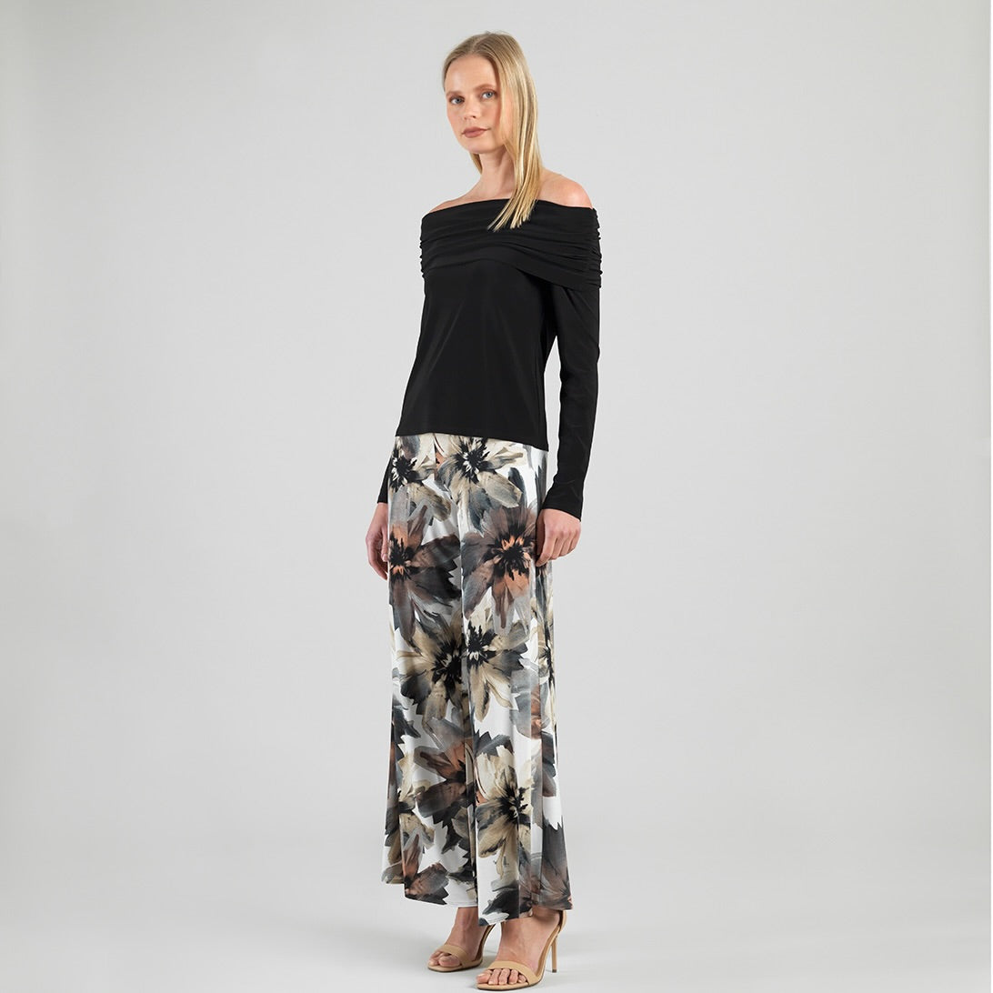 Ruched Off-Shoulder Top - Black - Final Sale | Clara Sunwoo