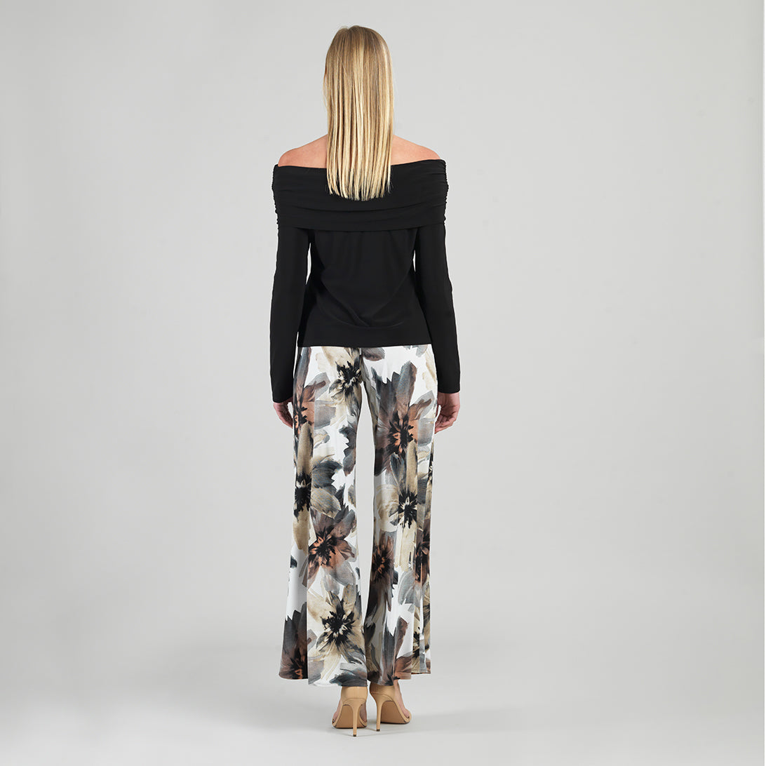Ruched Off-Shoulder Top - Black - Final Sale | Clara Sunwoo