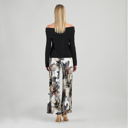 Ruched Off-Shoulder Top - Black - Final Sale | Clara Sunwoo