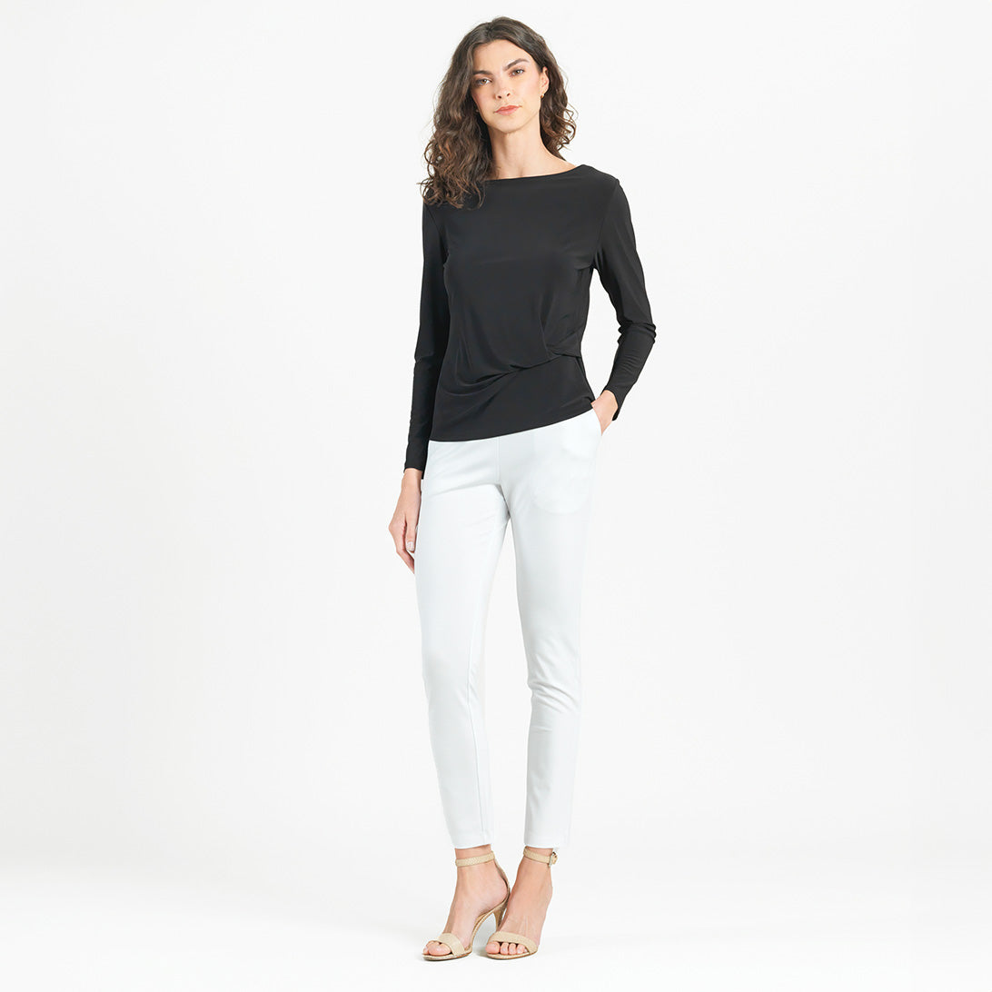 Side Twist Top - Black | Clara Sunwoo