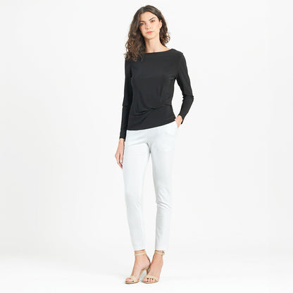 Side Twist Top - Black | Clara Sunwoo