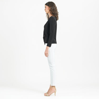 Side Twist Top - Black | Clara Sunwoo
